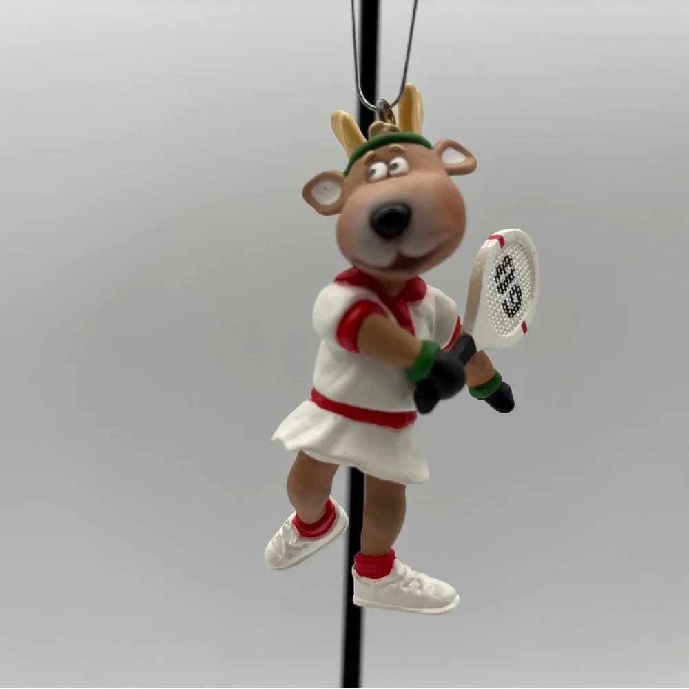 Hallmark Keepsake Ornament 1989 Reindeer Champs Vixen 4th In The Reindeer Series